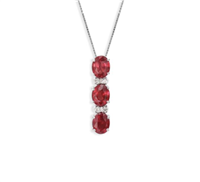 Collier I Gioielli del Sole Femme in Or blanc Rubino 1 Ct CLT1R - CLT1R
